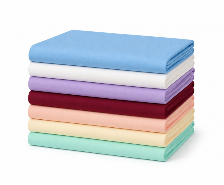 Bettlaken ohne Gummi glatte Baumwolle 160x250cm