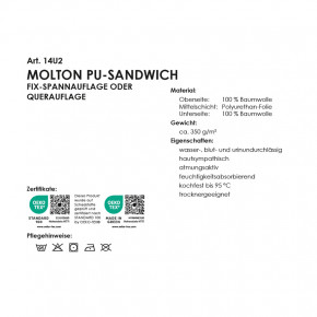 Nässeschutz für Matratzen - Molton Betteinlage 40x50 cm